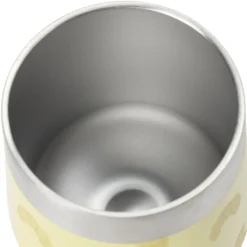 Mug de transport inox petit déjeuner Ø8xH12cm (2 modèles imprimé blanc ou jaune) < Gifi Clearance
