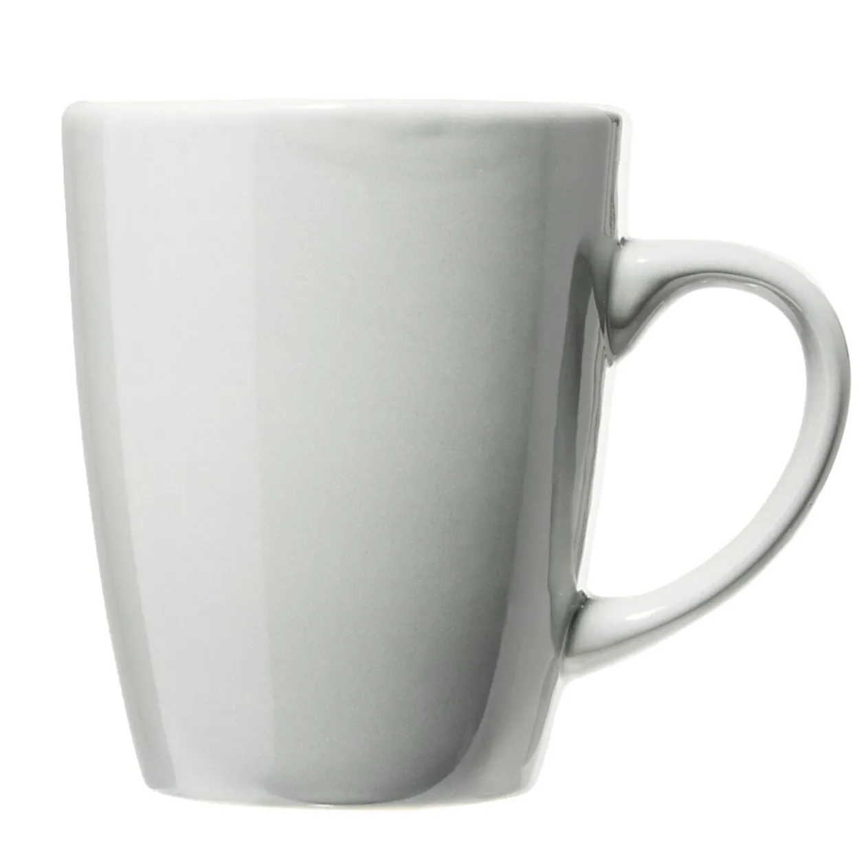 Mug en faïence Madrid gris clair 360ml Ø8,6cm
