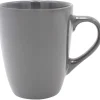 Mug en faïence uni gris brillant 31 cl