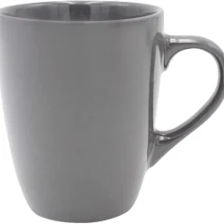 Mug en faïence uni gris brillant 31 cl