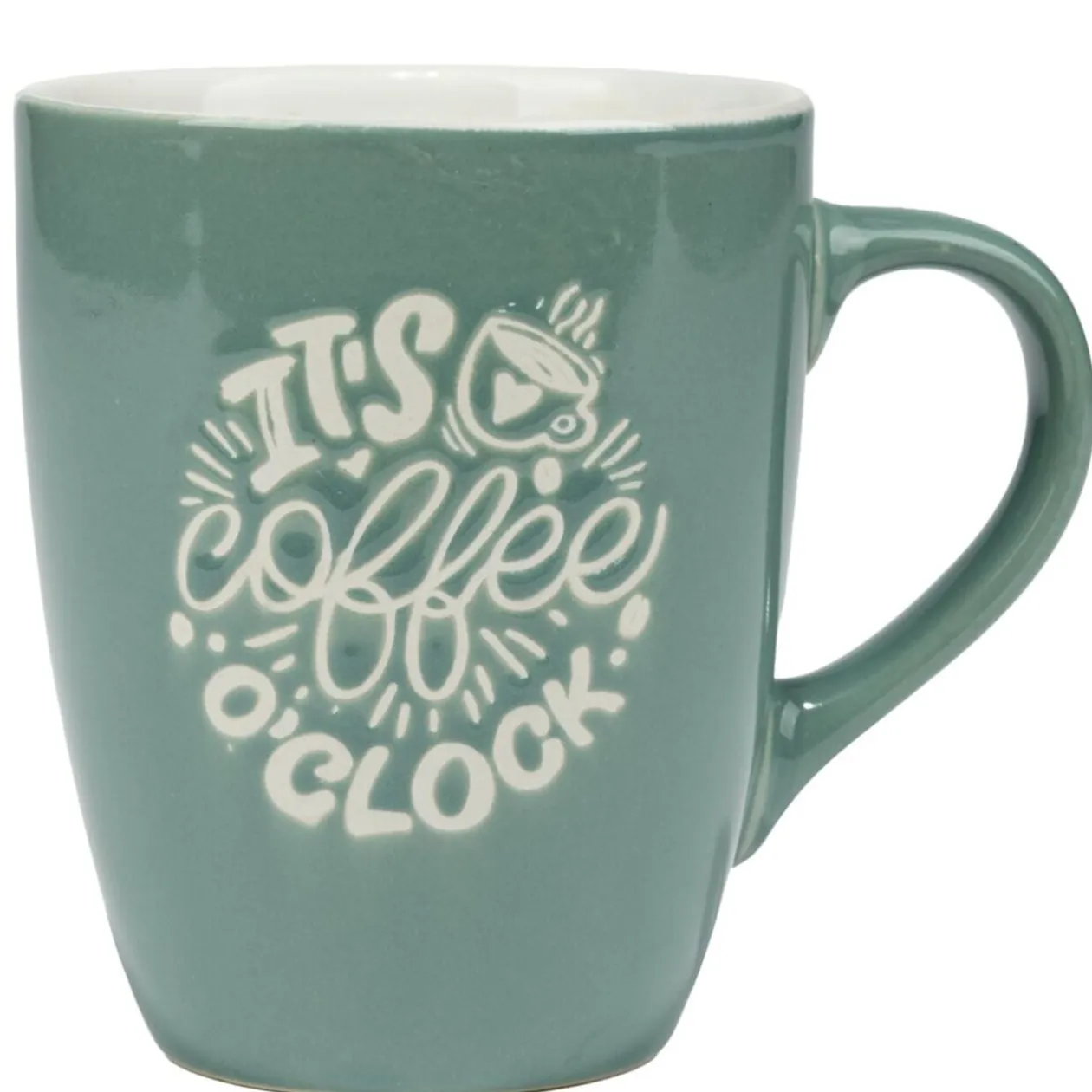 Mug en grès à message 38 cl Ø9XH11 cm