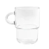 Mug en verre transparent Cozy empilable 36cl < Gifi Clearance