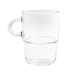Mug en verre transparent Cozy empilable 36cl < Gifi Clearance
