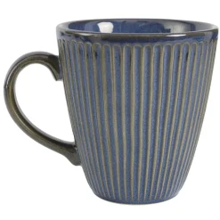 Mug faïence 60cl Myra stries extérieures en relief Ø9xH10cm (3 modèles) < Gifi Discount