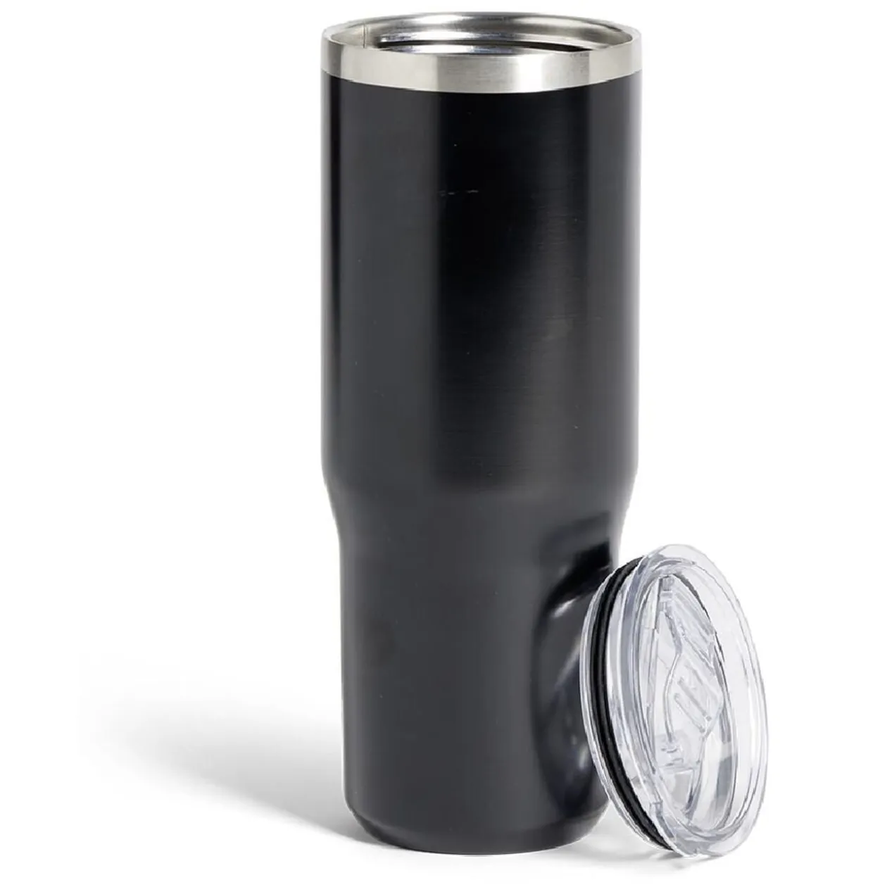 Mug isotherme 890ml inox noir avec paille