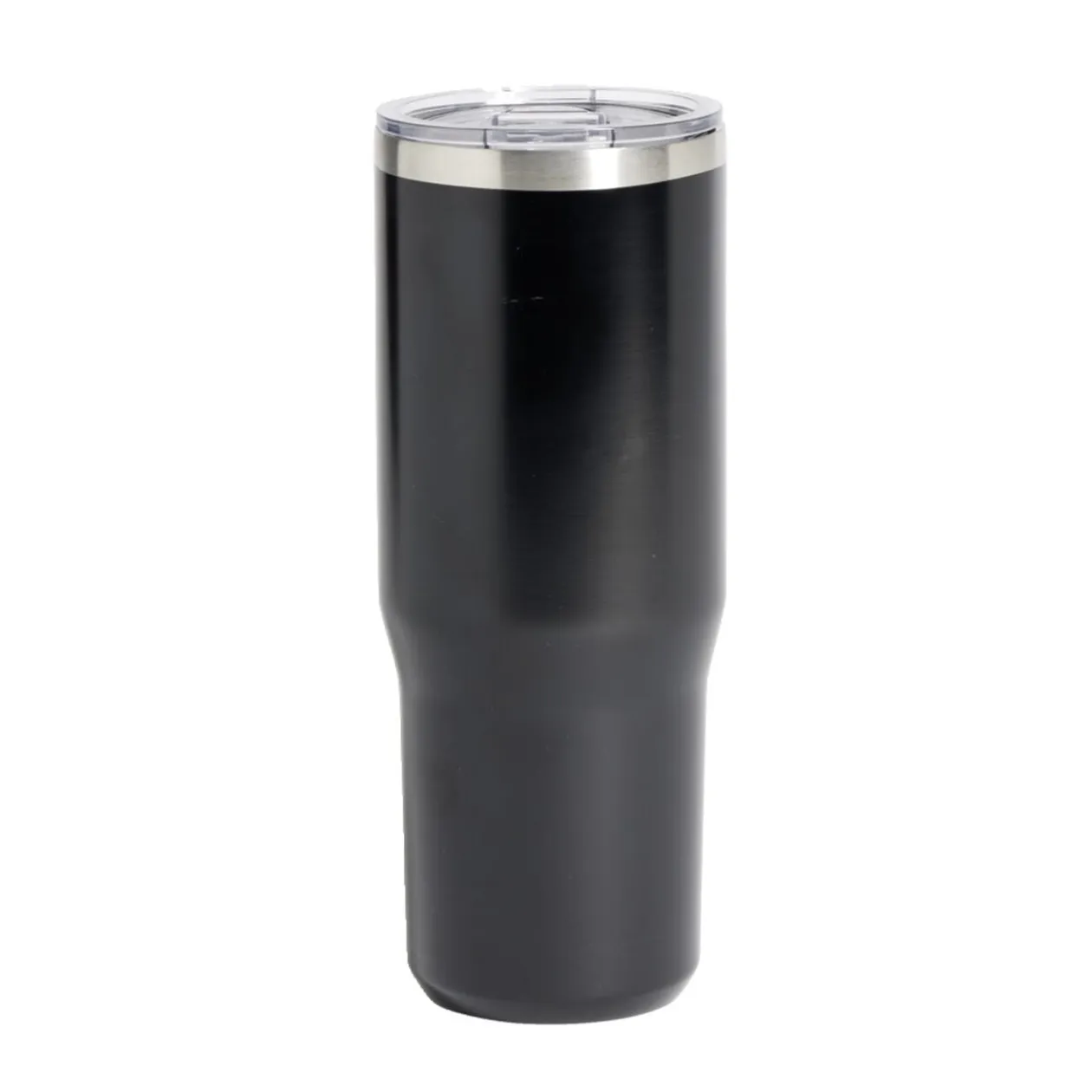 Mug isotherme 890ml inox noir avec paille