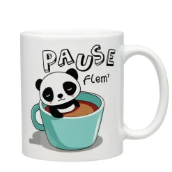 Mug kawaii céramique Pause Flem 300ml < Gifi Outlet
