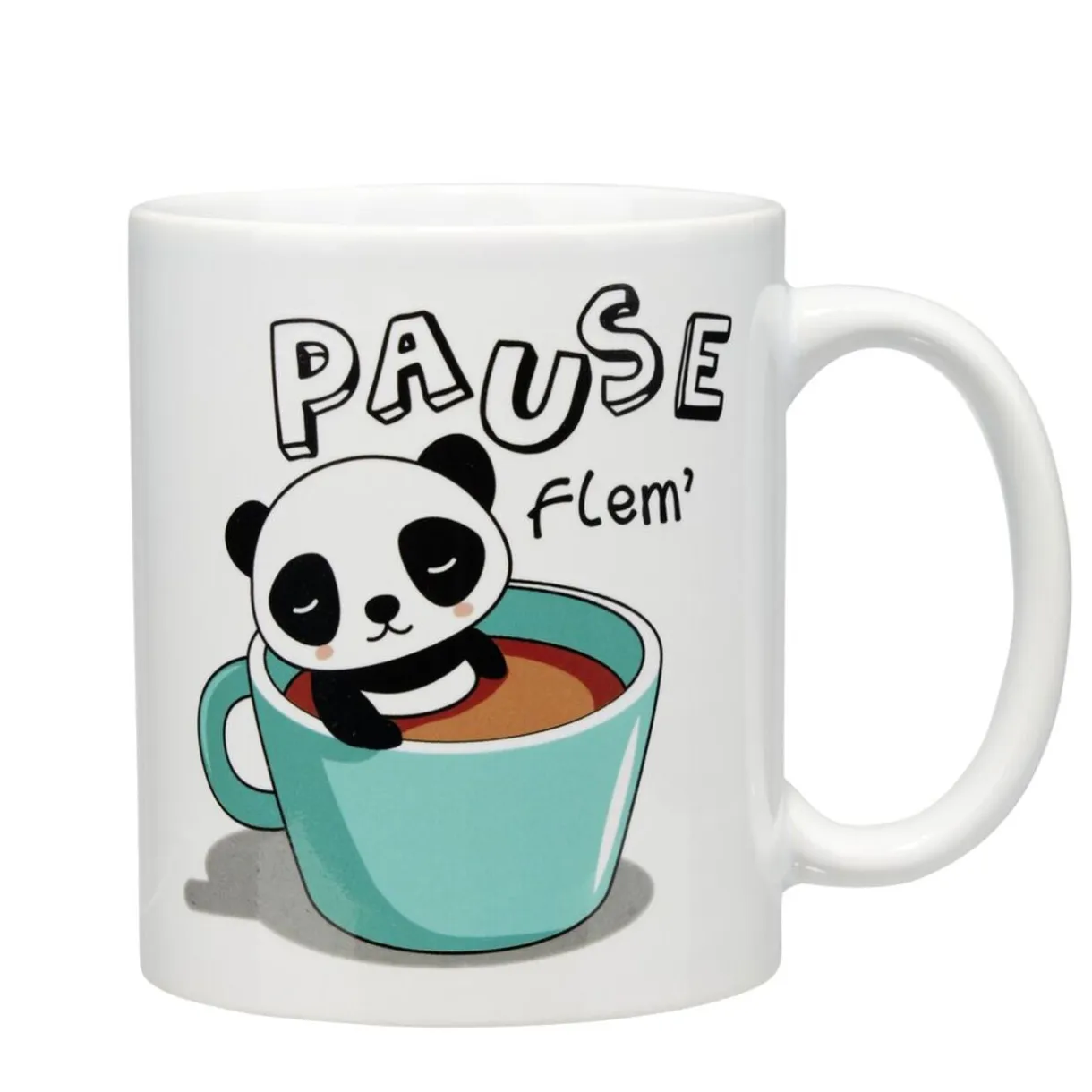 Mug kawaii céramique Pause Flem 300ml < Gifi Outlet