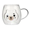 Mug kawaii ourson verre transparent 390ml < Gifi