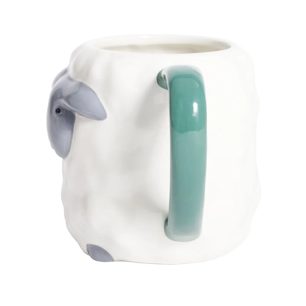 Mug mouton dolomite blanc et gris Ø10xH10cm < Gifi Outlet