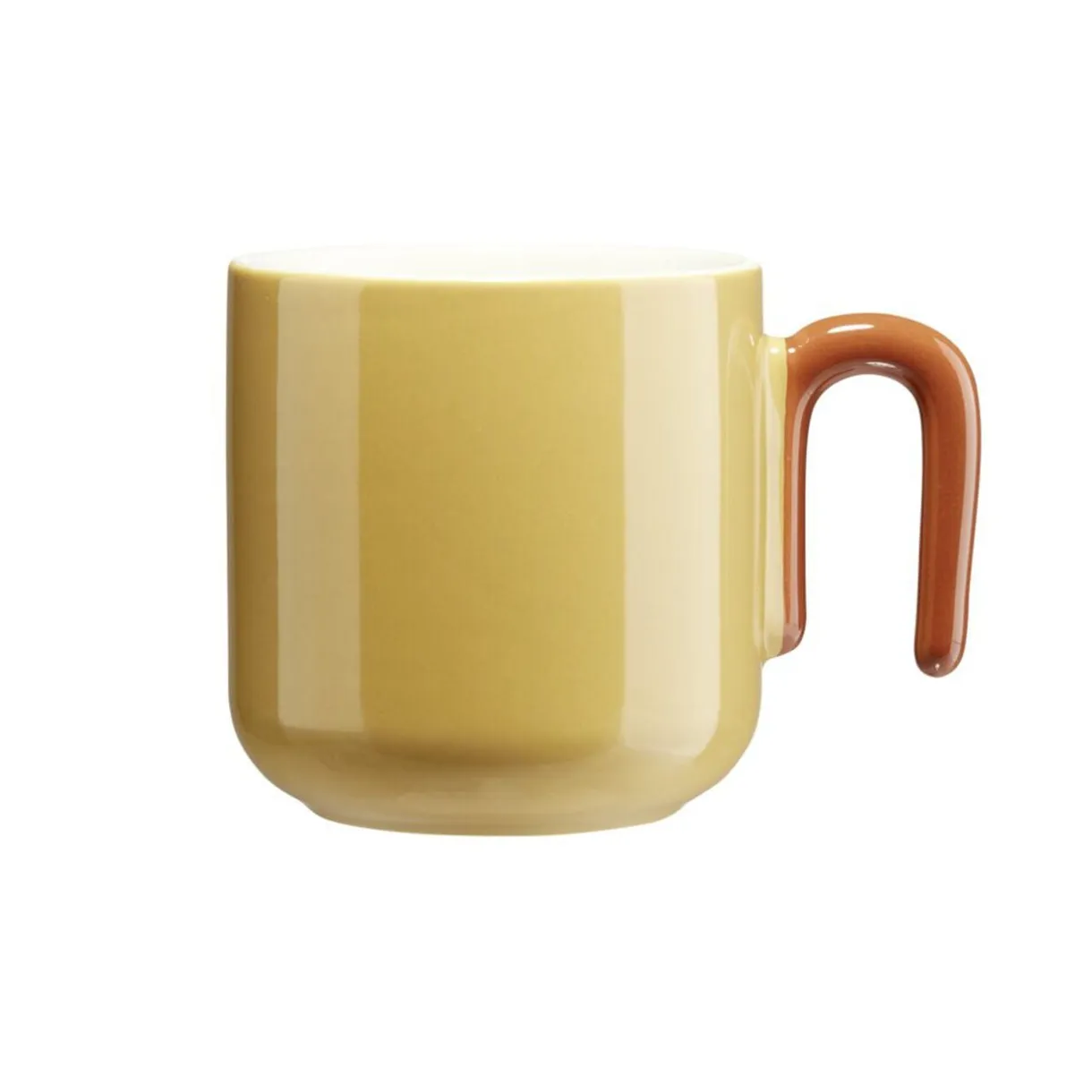 Mug porcelaine 36cl couleur unie anse originale Ø9xH9cm (4 modèles) < Gifi Outlet