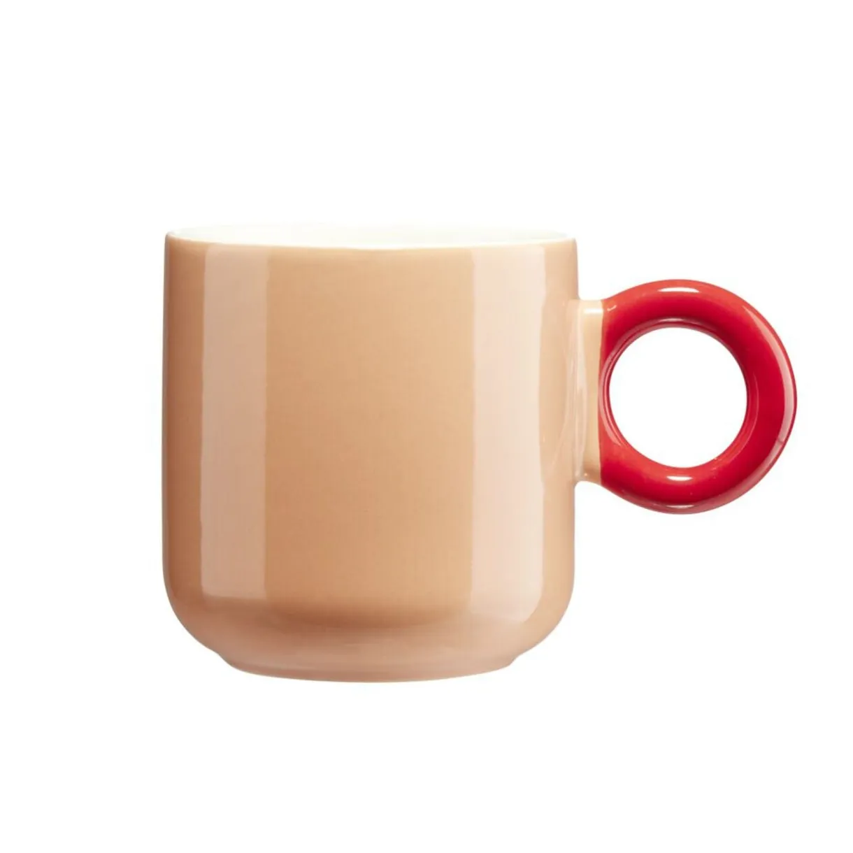 Mug porcelaine 36cl couleur unie anse originale Ø9xH9cm (4 modèles) < Gifi Outlet