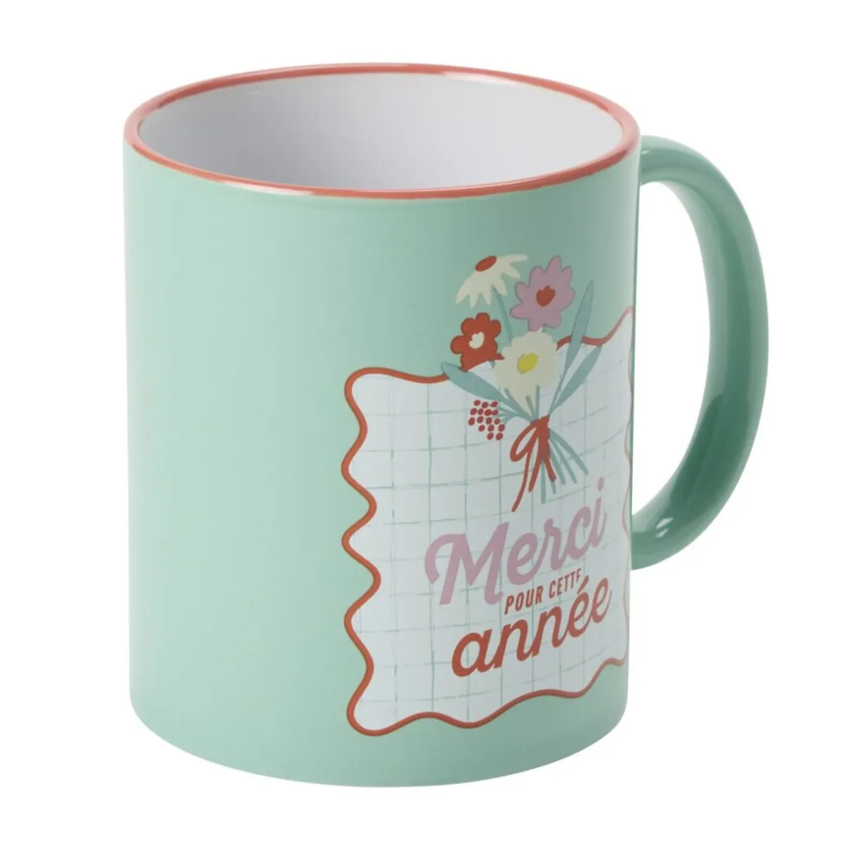 Mug remerciement Merci pour cette année 350ml céramique à motif (3 modèles) < Gifi Sale