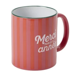 Mug remerciement Merci pour cette année 350ml céramique à motif (3 modèles) < Gifi Sale