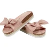 Mules Femme tissu rose avec noeud T36-40 < Gifi