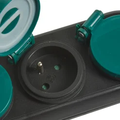 Multiprise étanche 4 prises noir et vert < Gifi Sale