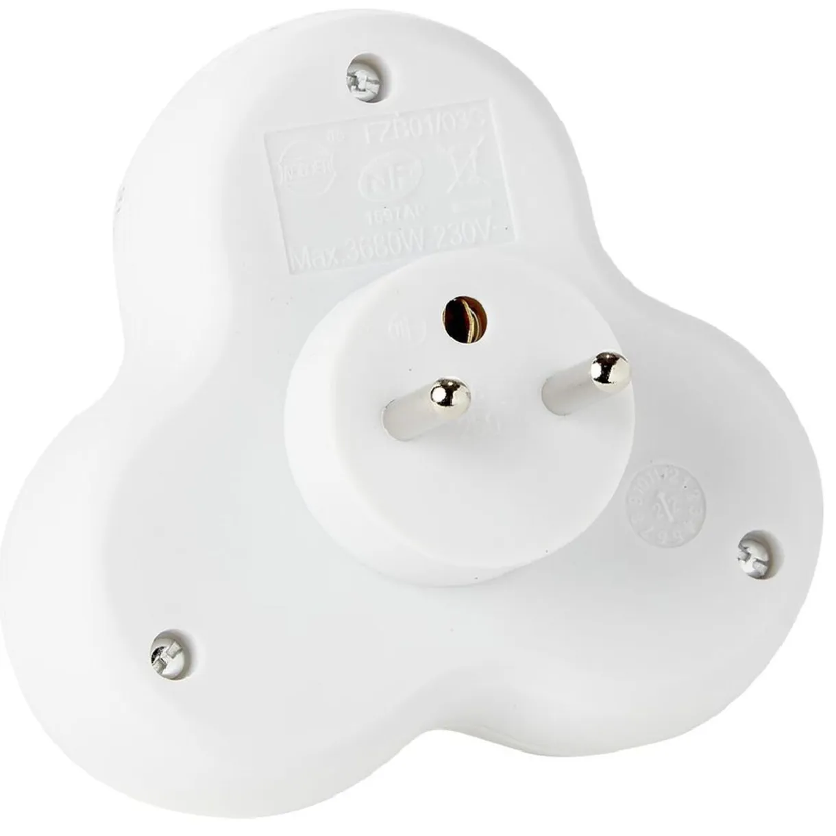 Multiprise triplite triangulaire 3x 16A < Gifi Discount