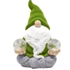 Nain de jardin avec boule solaire x2 blanc et vert H31cm < Gifi Outlet
