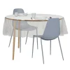 Nappe cristal carrée transparente paillettes multicolores 150x150cm
