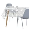 Nappe cristal rectangulaire transparente avec inscriptions 140x240cm < Gifi New