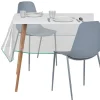 Nappe cristal transparent biais coloré 140x240 cm < Gifi New