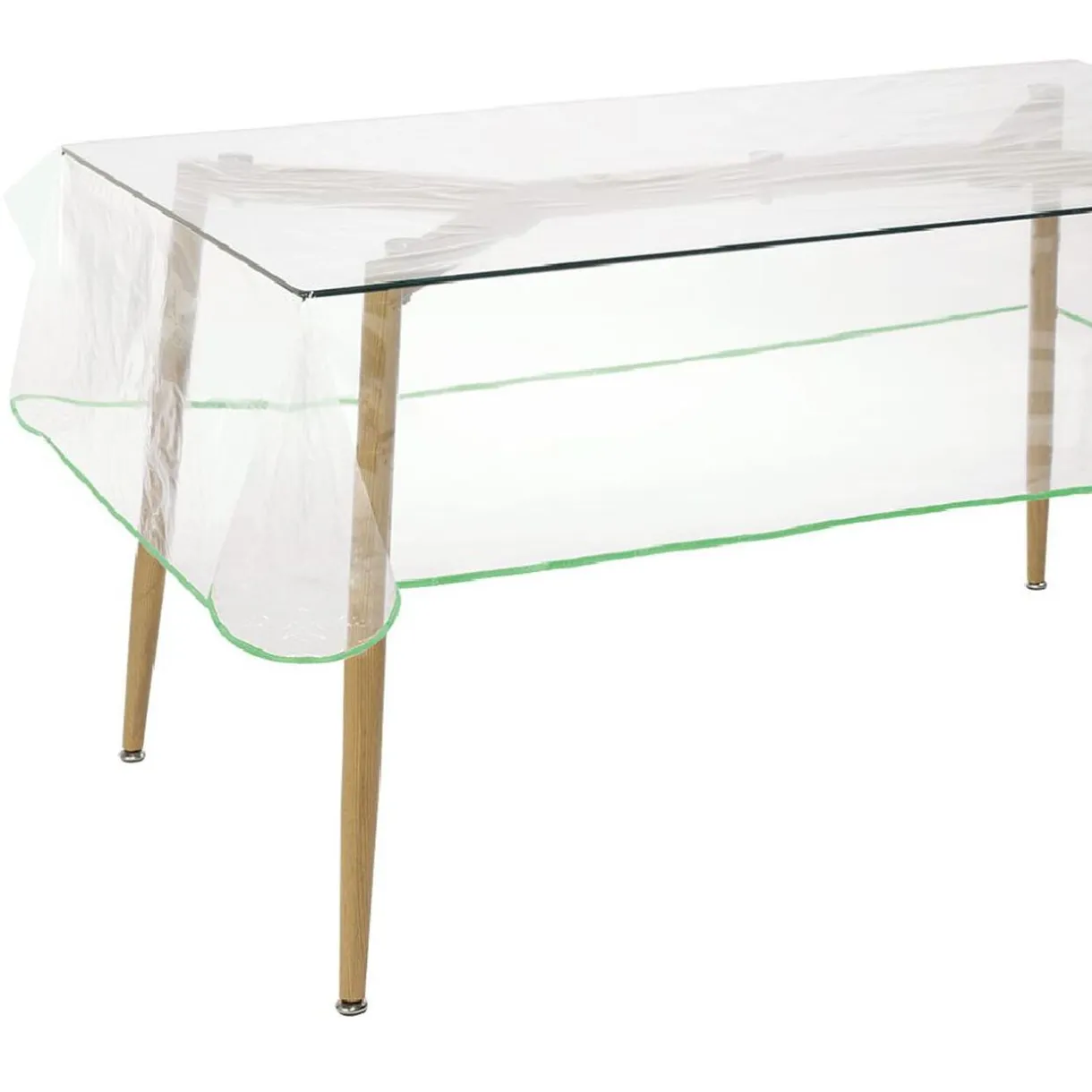 Nappe cristal transparent biais coloré 140x240 cm < Gifi New