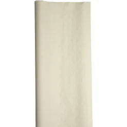 Nappe damassée blanc lin en papier 6 m < Gifi Outlet
