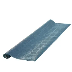 Nappe damassée bleu canard en papier 6 m