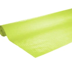 Nappe en papier gaufré toile de lin vert kiwi 1,2x15m