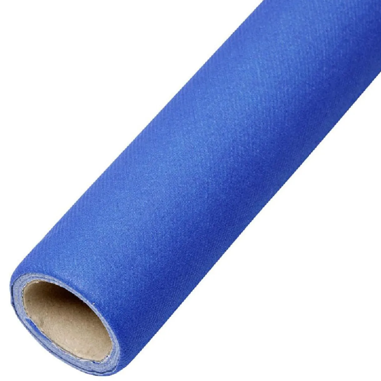 Nappe en papier voie sèche effet tissu bleu nuit 4m < Gifi