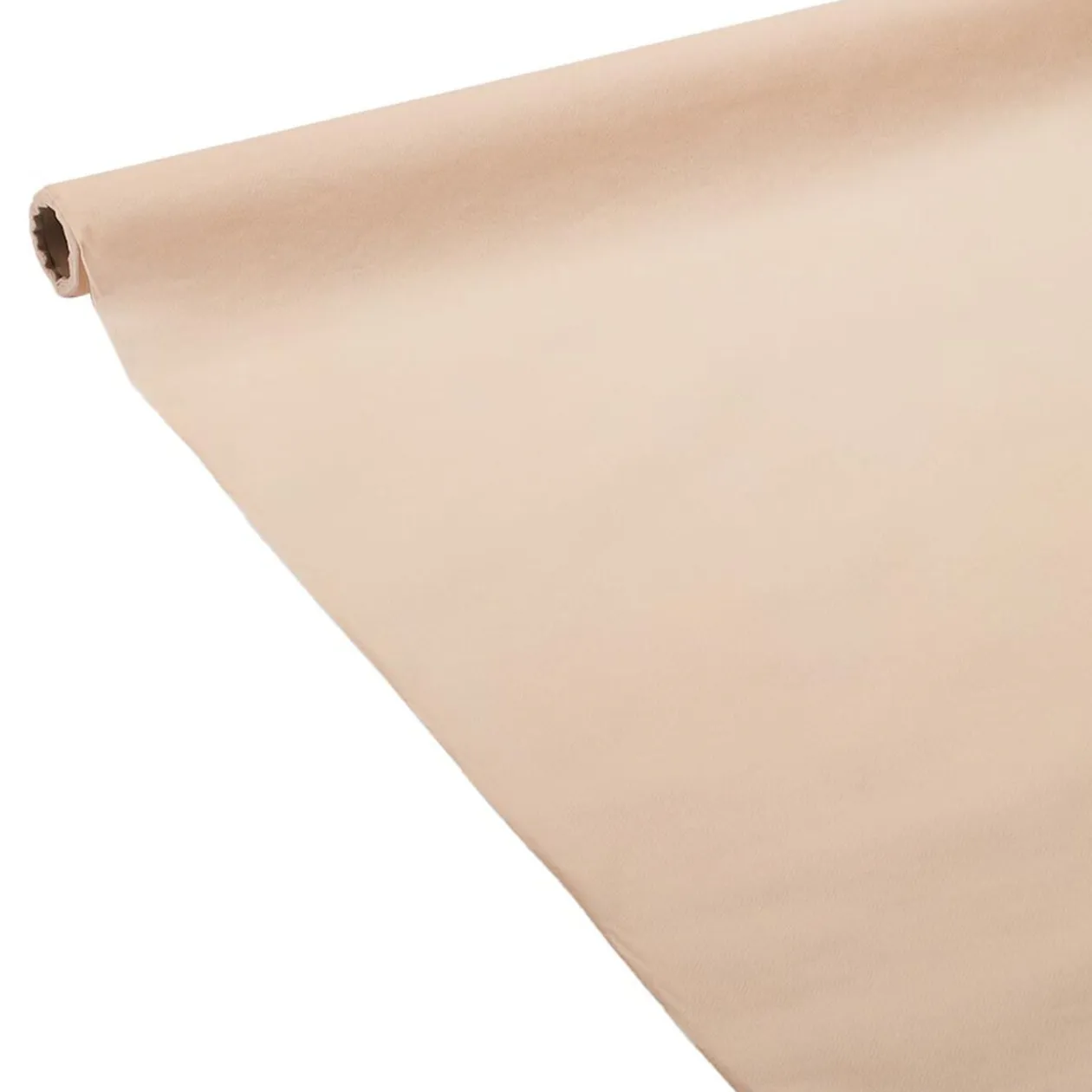 Nappe en papier voie sèche effet tissu blanc lin 4 m