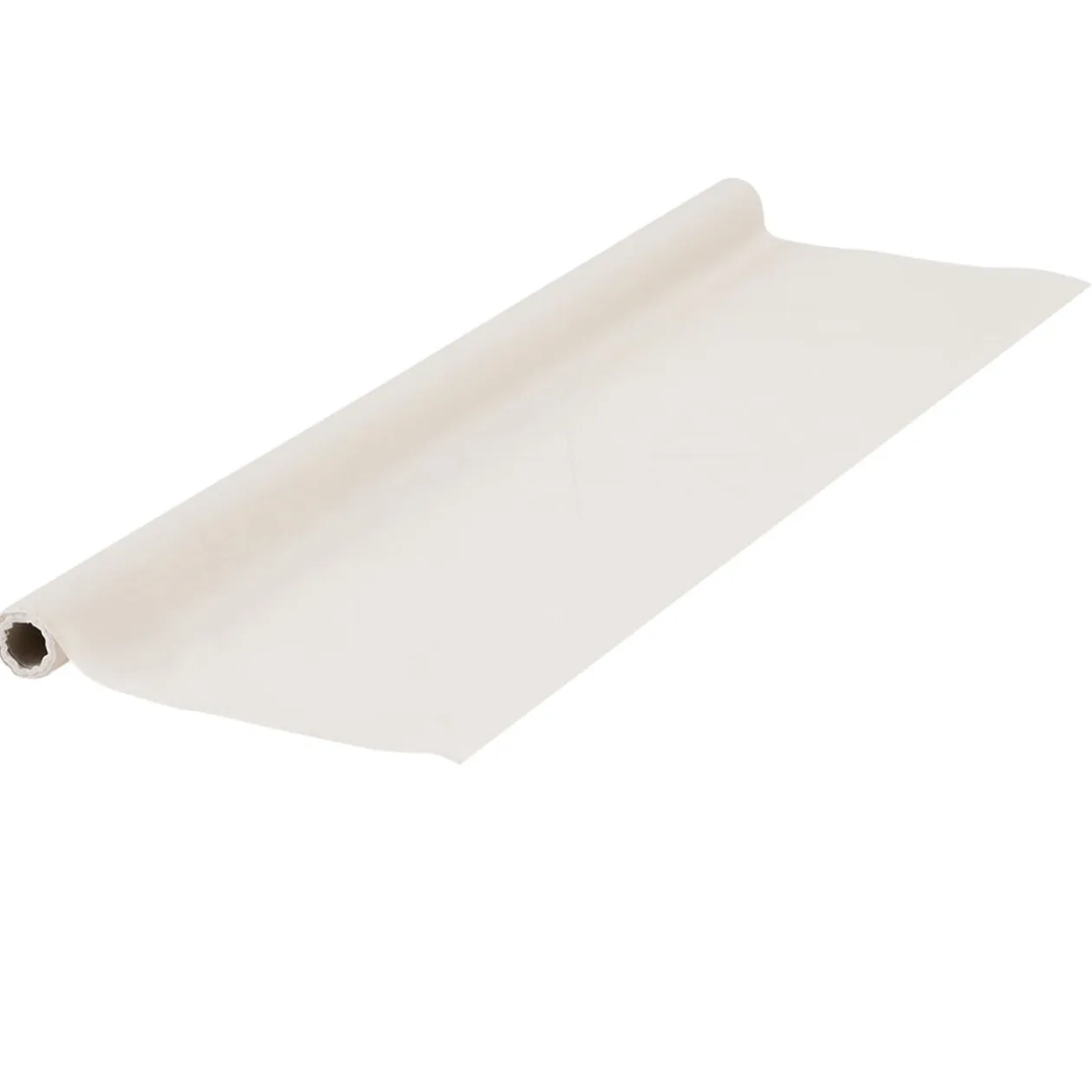 Nappe en papier voie sèche effet tissu blanc lin 4 m