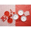 Nappe gauffrée rouge en papier 20 m
