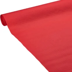 Nappe gauffrée rouge en papier 20 m