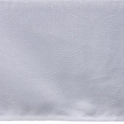 Nappe jacquard blanche motif arabesque L 350 cm