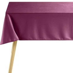Nappe polyester côtelé L300X140 cm rouge < Gifi Clearance