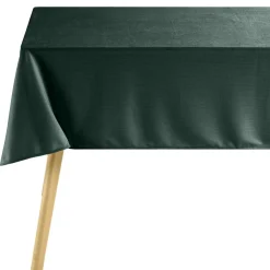 Nappe polyester tissu côtelé L300X140 cm vert
