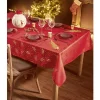 Nappe rectangulaire au décor doré 140x300