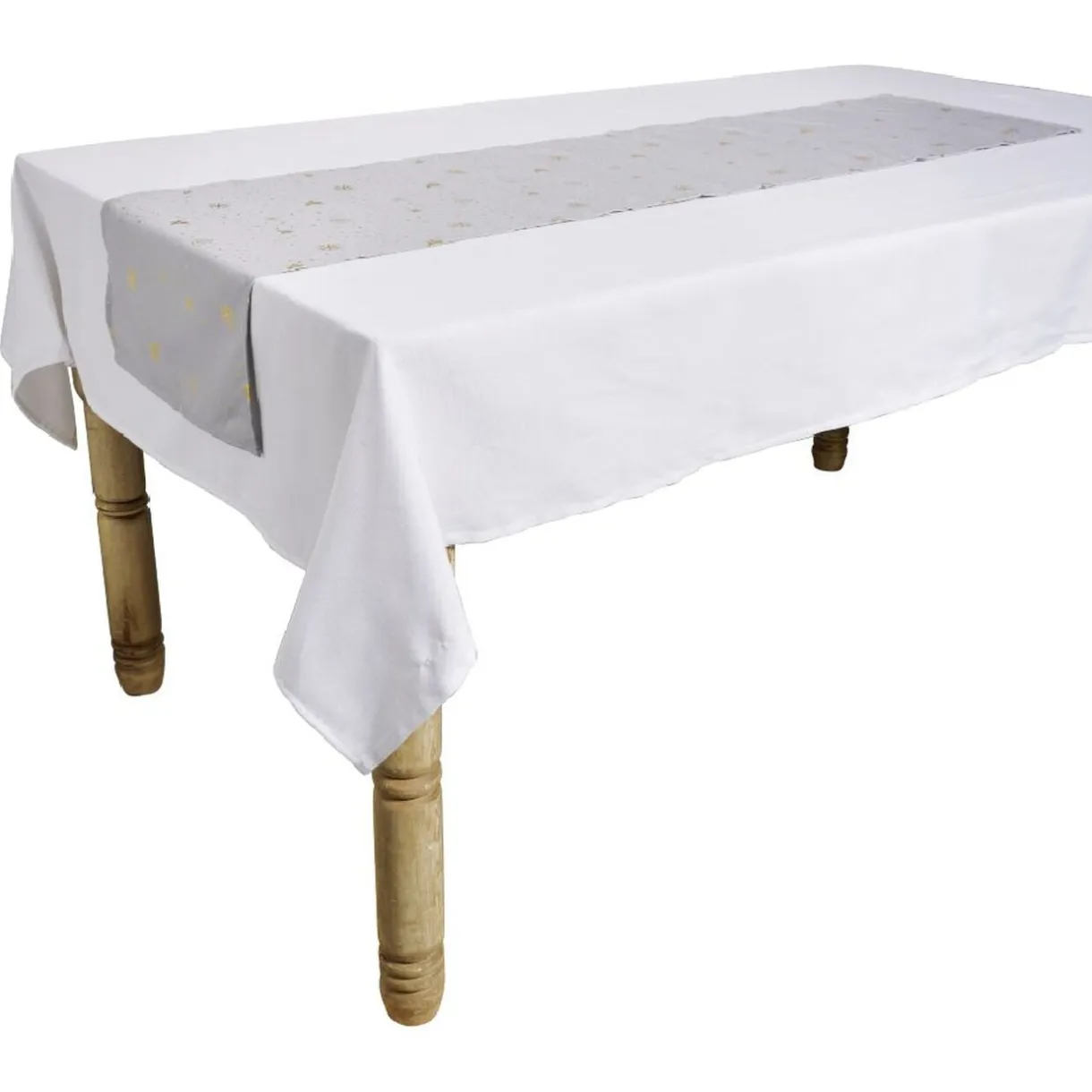Nappe rectangulaire avec chemin de table imprimé décor réveillon < Gifi Hot