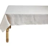Nappe rectangulaire effet lin fil brillant 140 x 300 cm