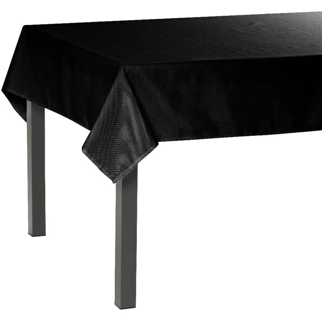 Nappe rectangulaire en tissu noir