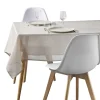 Nappe rectangulaire en tissu beige 140x250cm < Gifi Sale