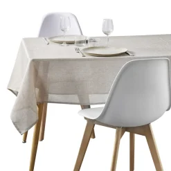 Nappe rectangulaire en tissu beige 140x250cm < Gifi Sale