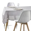 Nappe rectangulaire en tissu gris 140x250cm < Gifi New