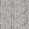 Nappe rectangulaire tissu Dakar motif graphique noir et blanc 140x250cm < Gifi Clearance