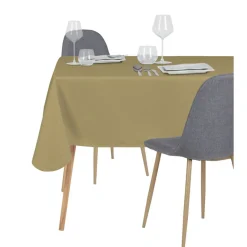 Nappe rectangulaire tissu jaune 140x200cm