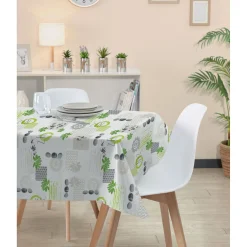 Nappe rectangulaire toile cirée motifs galets < Gifi New