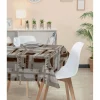 Nappe rectangulaire toile cirée motif café
