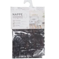 Nappe rectangulaire transparente motif graphique noir < Gifi Outlet