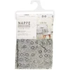 Nappe ronde imprimée Cristal, dim. Ø160 cm en PVC